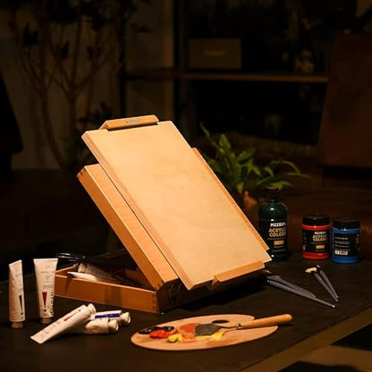 MEEDEN Unfinished Wood Canvas Board:6x8 Canvas Panel Pack of 4 | 1-1/2" Deep Wooden Panel Board, Blank Cradled Wood Art Board for Painting - Rectangle - size: 6x8/4 Pcs