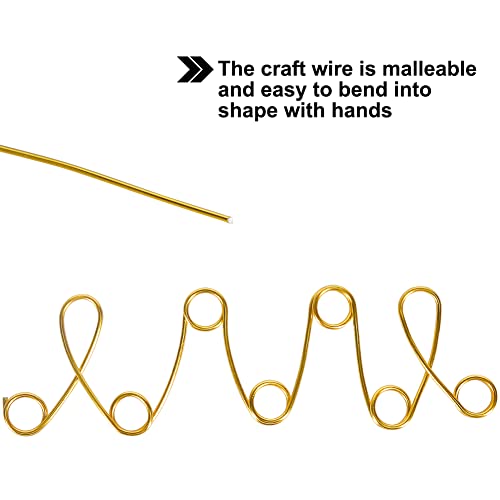 Tenn Well 100ft 12 Gauge 2mm Aluminum Wire Gold Bendable for Sculpting | Anodized metal for jewelry making, armature making, weaving & wrapping, crafting - color: Gold, size: 12 Gauge