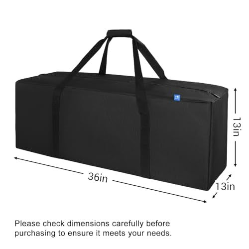 COOLBEBE 36-Inch Large Travel Duffle Bag, 100L Heavy Duty Luggage, Black - size: 36" x 13" x 13"