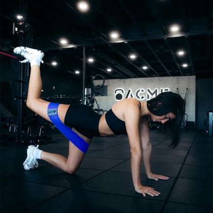 4KOR Fitness Resistance Loop Band Set, Perfect for Crossfit, Yoga, Physical Therapy, and Booty Building - color: 3 Grippy Hip Band Set