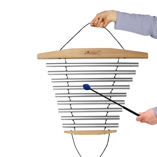 Handy Chime with Mallet for Relaxing Sound Bath Meditation Yoga Class Energy Refresh 9 Tone Swing Chime Sound Healing Instrument