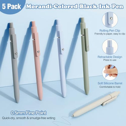 MoKo Pencil Case with Supplies, 60Pcs Aesthetic School Set, Green | Includes highlighters, gel and ballpoint pens, mechanical pencils, refills, sticky notes, correction tapes and rulers. - color: Green-60P