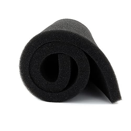 ALEGI Aquarium Filter Media Foam Bio Pre Filter, 36" x 12" x 1",40PPI | Material Cut To Fit, Sponge Pad Sheet, For Fish Tank - size: 12" x 36" x1" -40ppi