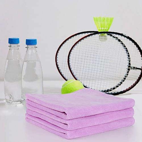 SINLAND Microfiber Gym Towels, Workout Sweat Towel 16x32In - color: Light Purplex3