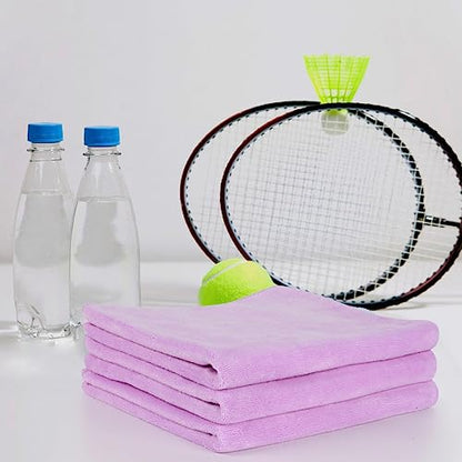 SINLAND Microfiber Gym Towels, Workout Sweat Towel 16x32In - color: Light Purplex3