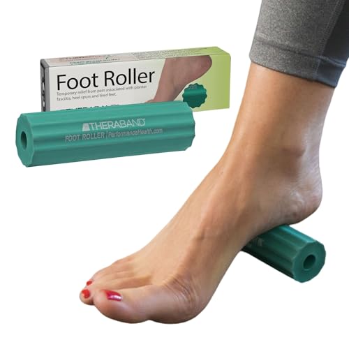 THERABAND Foot Roller for Plantar Fasciitis, Arch & Heel Massager, Green - style: Original