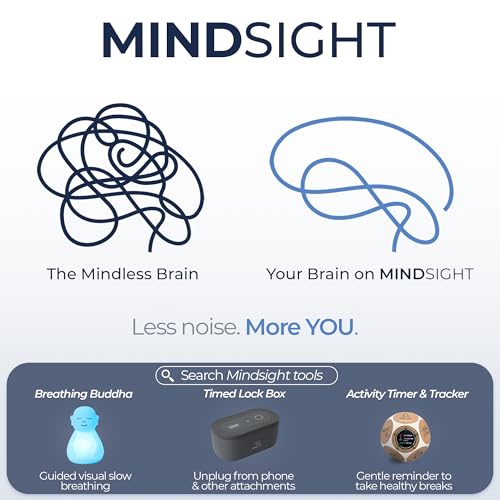 Mindsight 'Original Breathing Buddha' Guided Visual Meditation | 3 Modes to Slow Your Breathing & Calm Your Mind | Stress & Anxiety Relief | Wellness Gift | Adults, Kids, Classrooms | USB Rechargeable - size: Buddha