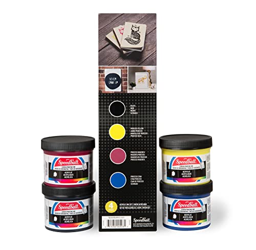 Speedball Acrylic Screen Printing Ink Starter Set (4503)