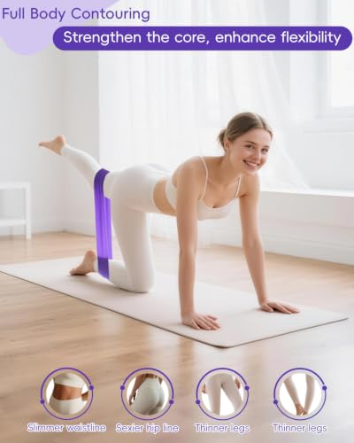 KABCON Pilates Kit for Home, Women Beginners Workout Essentials Set - size: Purple 14PCS