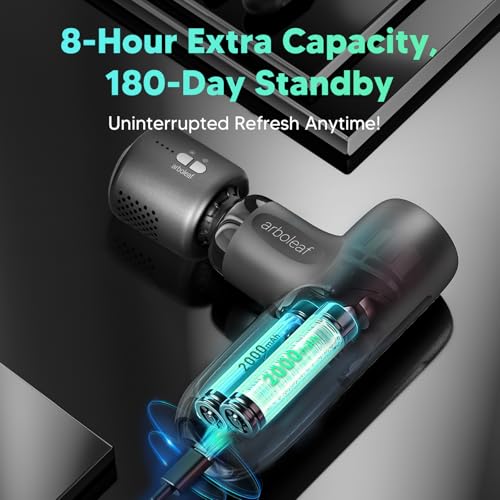 arboleaf Thermacool Massage Gun, Heat and Cold Percussion Back Pain Relief - color: Midnight Gray