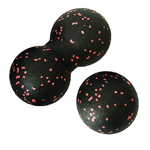 Peanut Massage Ball - After Exercise Fascia Ball Set Training Deep Tissue Massage Ball Kit Lacrosse Ball Muscle Roller for Acupressure Plantar Fasciitis Reflexology Massage