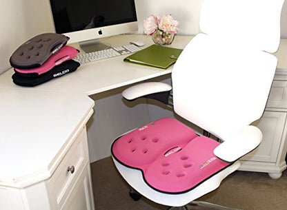 GSeat Ultra Large Gel and Foam Coccyx Seat Cushion for Back Pain Relief, Sciatica, Low Back, Tailbone-Pain, Pressure Relief, Seat Pad for Office, Home, Driving, Meditation Anywhere You Sit.(Green) - color: Green