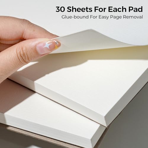 Funto Watercolor Paper Pads, 9x12, 30 Sheets, 140lb/300gsm, Cold Pressed, Acid-Free Heavyweight Art Paper for Painting, Drawing & Art Supplies - color: 9x12-White-1Pack