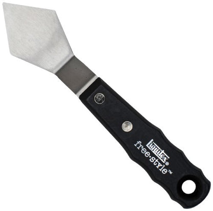 Liquitex Professional Freestyle Large Painting Knife, No. 5 | Rustproof Stainless Steel Knife Blade, Non-Slip Ergonomic Handle for Grip, Riveted Handle for Durability - size: Large, style: No. 5