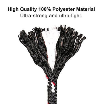 BeneLabel 1Pcs Tree Swing Rope 19" Hammock Tree Swing Hanging Strap Black - color: Black, size: 19"
