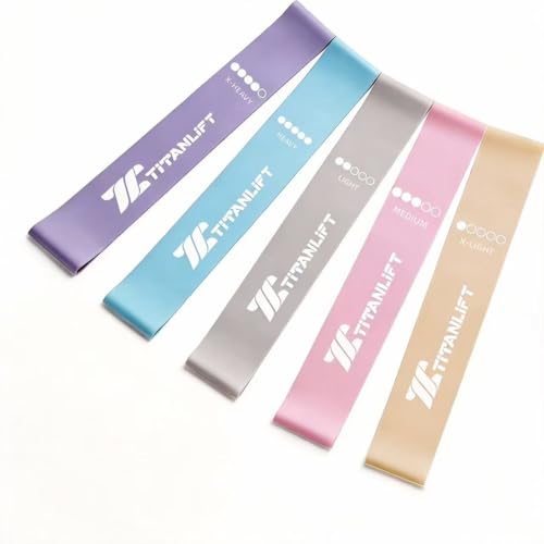 Resistance Bands for Working Out,Elastic Loop Exercise Bands for Strength Training Stretching,Workout Bands for Legs, Glutes, Strength Training, Yoga, Home Gym - color: Pink