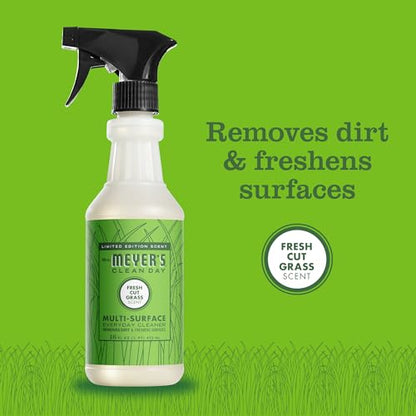 Mrs. MEYER'S CLEAN DAY Multi-Surface Everyday Cleaner,Fresh Cut Grass Scent,16 Fl Oz Bottle,(Pack of 2) - size: 16 Fl Oz (Pack of 2)