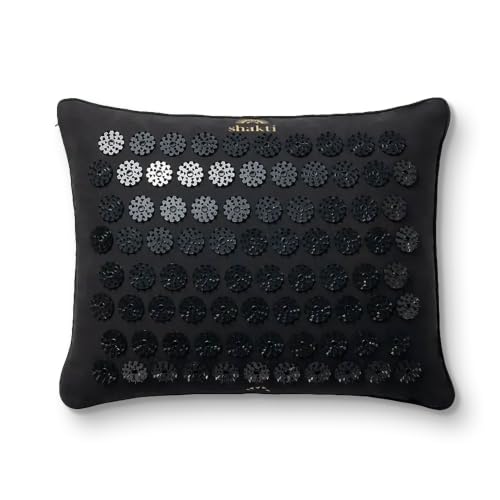 ShaktiMat Acupressure Pillow, Neck & Shoulder Relief, Premium Level 2 Black - color: Premium-black, size: Level 2