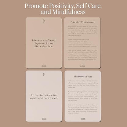 Rabble Self-Care and Affirmations Deck - 52 Affirmations and 52 Self Care Exercises