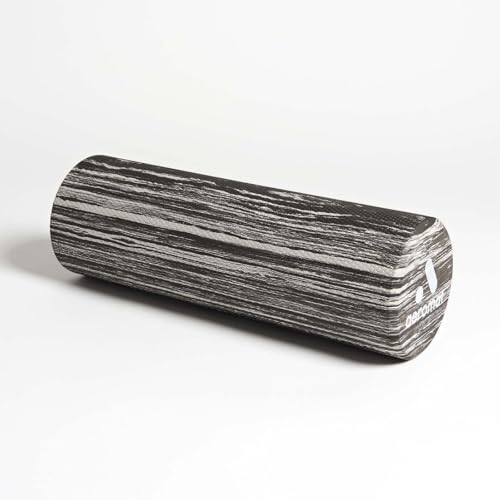 AGM Group Aeromat Foam Roller, 18-inch Long, Marble Gray
