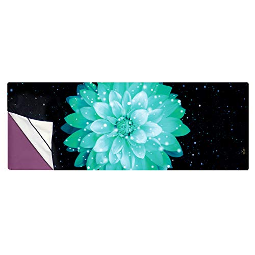 Heathyoga Non Slip Hot Yoga Towel, 100% Microfiber Non Slip Yoga Mat Towel for Hot Yoga, Pilates and Fitness, Exclusive Corner Pockets Design + Free Spray Bottle - color: Lotus