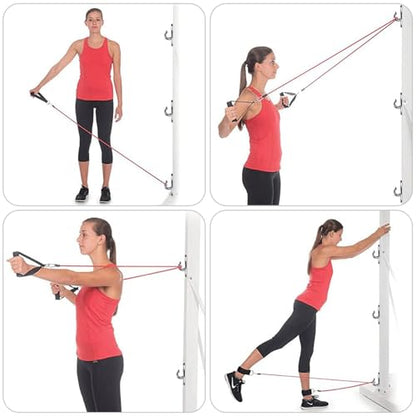 SELEWARE Resistance Band Wall Anchor, Heavy Duty Wall Mount Workout Anchors