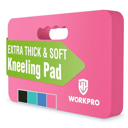 WORKPRO Extra Thick Kneeling Pad, 1 Pack, 17.5 x 11 x 1.5 in, Pink - color: Pink, size: 1 Pack