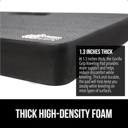 GORILLA GRIP® Extra Thick Foam Kneeling Pad for Gardening, 17.5x11 Black - color: Black
