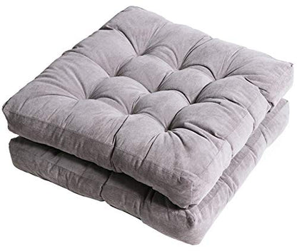 Tiita 22 Inch Square Floor Cushions, Floor Pillow for Sitting, Grey - color: (Square)|grey