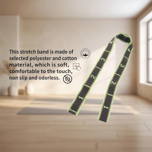Stretch Band Strap with Number, Elastic Stretching Strap, Fitness Elastic Band, for Exercise Fitness Workout