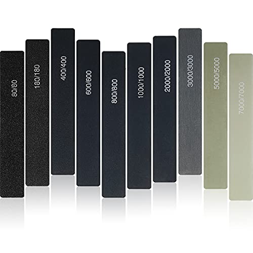 Honoson 20 Pcs Model Sanding Sticks,Low Grits Rating,Classic Style | 3D Print Polishing Sticks, Assorted Grits, Plastic Metal Wood Modeling Polishing Tools for Finishing, Dual-sided Design - style: Classic Style