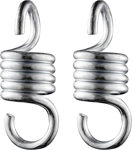Premium Porch Swing Spring for Swing Rust Resistant 1100LBS Hammock Chair Spring Hook for Patio Spring Swing Hook - size: 4Inch