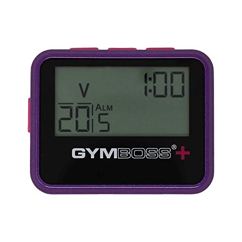 Gymboss Plus Interval Timer and Stopwatch and Gymboss Watchstrap - Bundle (Violet/Pink) - color: Violet / Pink