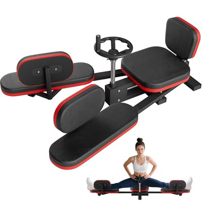 330LBS Heavy Duty Leg Stretcher, Steel Frame Split Trainer for Home Gym Use | Adjustable Soft Padding, Flexibility Stretching Equipment, Stable Structure,Ideal for Dance, Yoga, Martial Arts, Home Gym