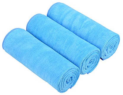 HOPESHINE Gyms Yoga Towels Soft Absorbent & Fast Drying 3-Pack - color: Sky Blue