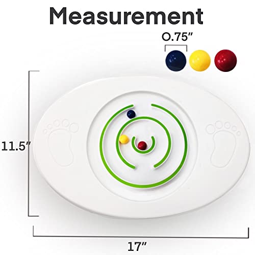 Balance Board Kids - Wobble Board, Rocker Boards, Maze Design with 3 Balls - Stable 4 Way Rocker Base, Fun Game Toys Suitable for Kids