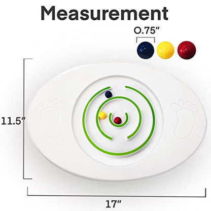 Balance Board Kids - Wobble Board, Rocker Boards, Maze Design with 3 Balls - Stable 4 Way Rocker Base, Fun Game Toys Suitable for Kids