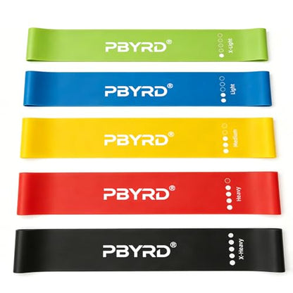 PBYRD Resistance Bands for Working Out, 5-Pack Exercise Bands for Strength Training