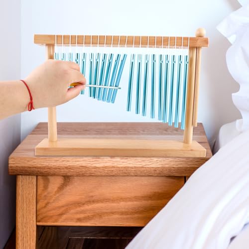 EASTROCK 20 Note Chime Blue Table Wind Chime Bar Percussion Instrument - color: Blue