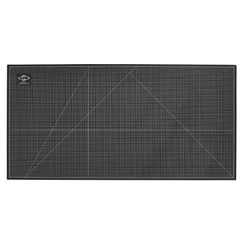 ALVIN GBM Self-Healing Cutting Mat 36 x 72 inch | Double-Sided Green/Black | 5-Layer Gridded Surface for Arts, Crafts and Sewing (actual size 36.61 x 72.83 inches) - Model GBM3672 - size: 72"L x 36"W