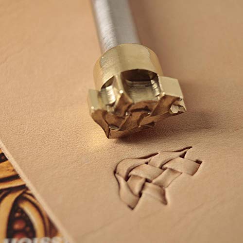 DandS ltd Leather Stamp Tool, Basket Weave, Professional Steel Craft Tool for Leatherworking, Embossing, Carving & Stamping Leather Projects, Belts Wallets & DIY Projects Compatible with Mallet #317Y - color: Basket Weave 0.31" X 0.31"