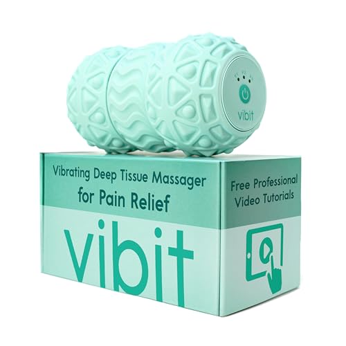 Vibit Vibrating Foot Massager for Plantar Fasciitis, Sciatica & Pain Relief - color: New Green