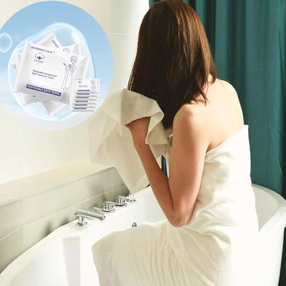 9 Pack Disposable Compressed Bath Towels Set for Travel Portable Washcloths - size: 2 sizes of set S+L-9pcs