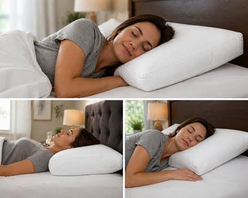 Sobakawa Traditional Buckwheat Standard Size Pillow Organic Cotton with Natural Technology for Cool Sleep, Neck Support for Back and Side Sleepers or as a Meditation Cushion,White - size: Standard