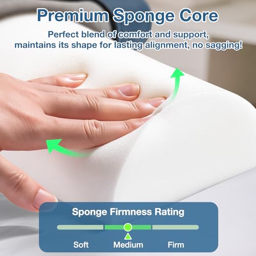 Semi-Round Massage Bolster, 21x6x3 in Half Moon Lower Back Support Pillow - color: Medium Blue - 21x6x3 in - Pu Leather