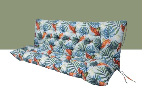 Porch Swing Cushion Three Seat Waterproof, Summer, 40x70in - color: Summer, size: 40x70in