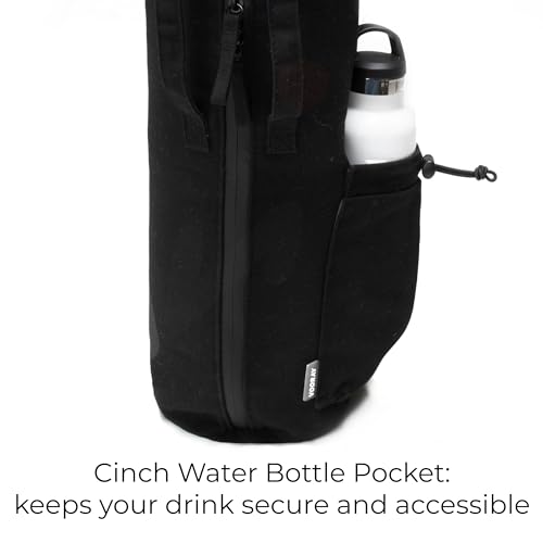 VOORAY Avani Yoga Mat Bag with Adjustable Shoulder Strap - Black
