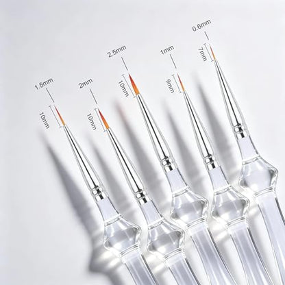 5PCS Detail Paint Brushes Set for Acrylic Oil Watercolor Gouache | Miniature Brushes for Fine Detailing & Art Painting, Mini Painting Brush For Models Paint by Number Figurine