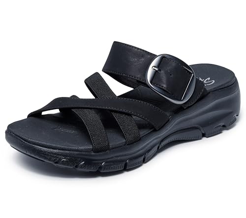 Skechers Women's Easy Going - Perfect Company - color: Black/Black, size: 9.5