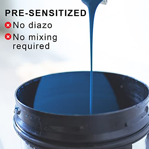 Ecotex Tex-Blue Pre-Sensitized Screen Printing Emulsion, Photo Emulsion,Qt | Premixed And Pre-Sensitized Photo Emulsion - No Diazo Needed, Compatible With Plastisol And UV Ink, 12 Month Shelf Life - Qt - size: Quart - 32 oz.